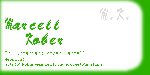 marcell kober business card